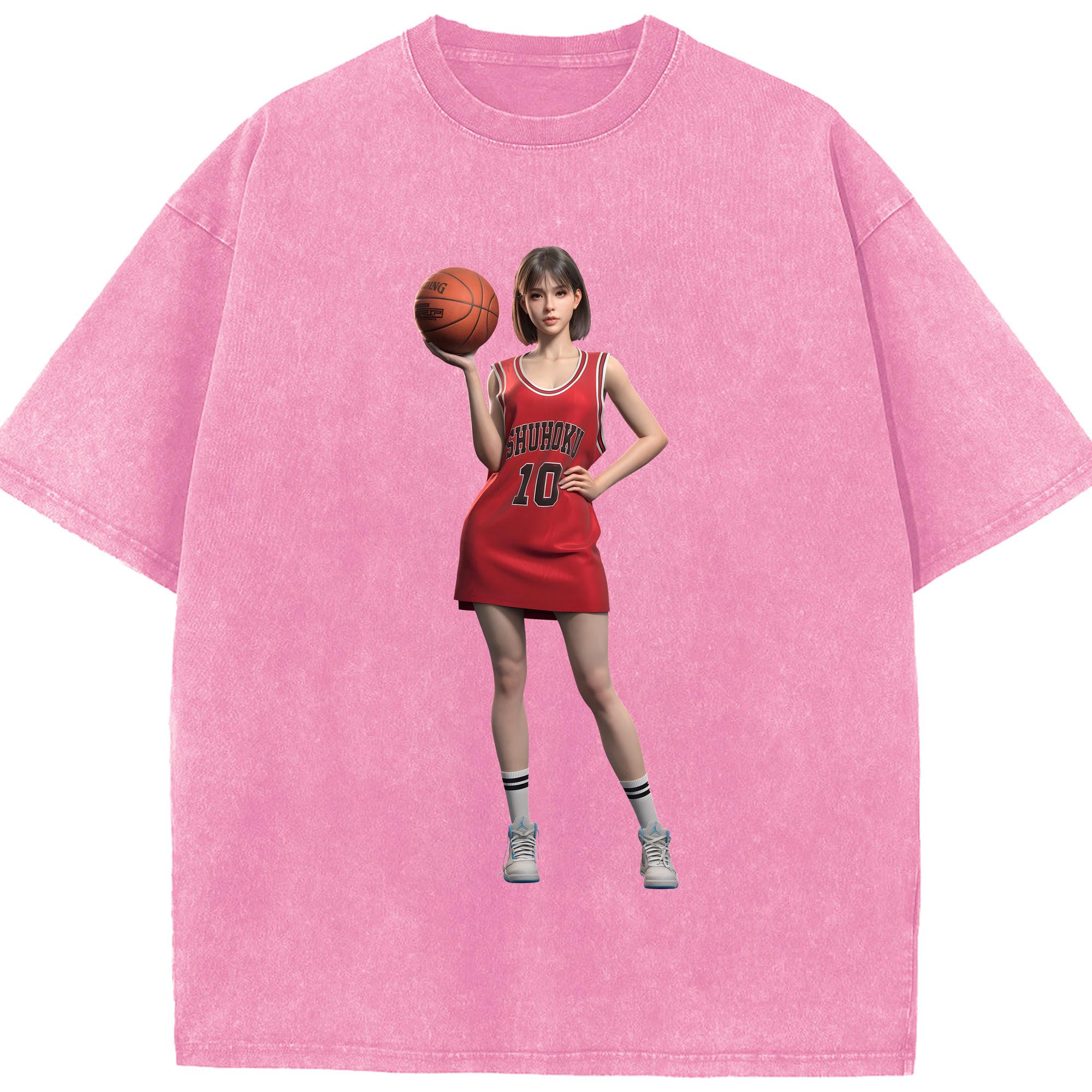 （画像用） SLAM DUNK／スラムダンク 綿100% ヴィンテージ風 半袖Tシャツ（フロントプリント）